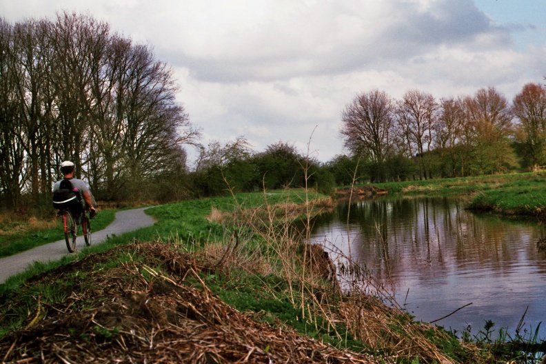 Ligfietsen langs de Drentsche Aa