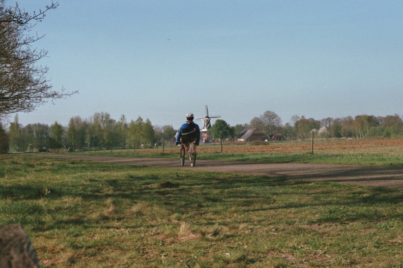 Ligfietsen op Uiterdijken bij Kolham