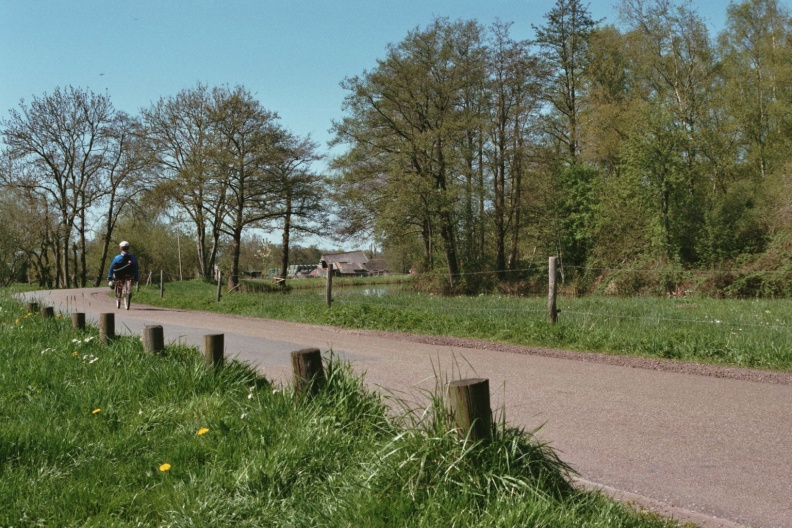 Met de ligfiets op de Hoornsedijk