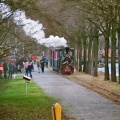 Het trammetje getrokken door locomotief Hoogeveen