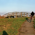 Fietspad en bruggetje bij het Hondshalstermeer