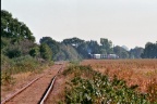 De trein uit Stadskanaal in aantocht