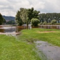 Hoge Weser overstroomt kampeerplekken