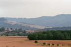 Uitzicht vanuit de ruïne van Polle op de Vogler