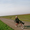 Buitendijks ligfietsen langs Groningse kwelders