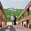 Met de ligfiets over het hoogholtje bij Zandeweer