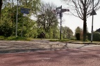 Ligfietsen over de oude spoordijk in Gieten