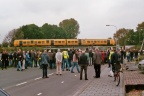 Afscheid van  DM '90: Fotostop op het spoorviaduct van Bareveld