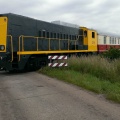 Loc 2278 van de STAR trekt een trein naar Veendam