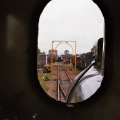 Vuurloze stoomlocomotief 6526: zicht vanuit de cabine