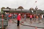 Stoomlocomotief 01 1075 restaureert na aankomst in Stadskanaal