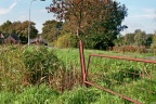 Veldspoorrail als rasterpaal Garrelsweer