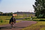 Ligfietsen door het Eendrachtspark