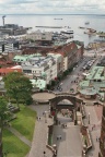 Uitzicht op Stortorget en Veerhaven van Helsingborg vanaf de Kärnan