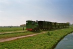 Het stoomtreintje halverwege op de terugweg