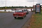 Met de Daf 46 bij het Wijhese Veer over de IJssel