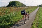 Ligfiets op het fietspad bij Hoetmansmeer