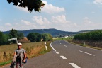 Tijdens de Weserrunde 2019 door het bergland bij Amelgatzen