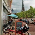 Ligfiets aan de Voorstreek te Leeuwarden