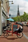 Ligfiets aan de Voorstreek te Leeuwarden