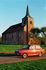 De Daf bij de kerk van Heveskes